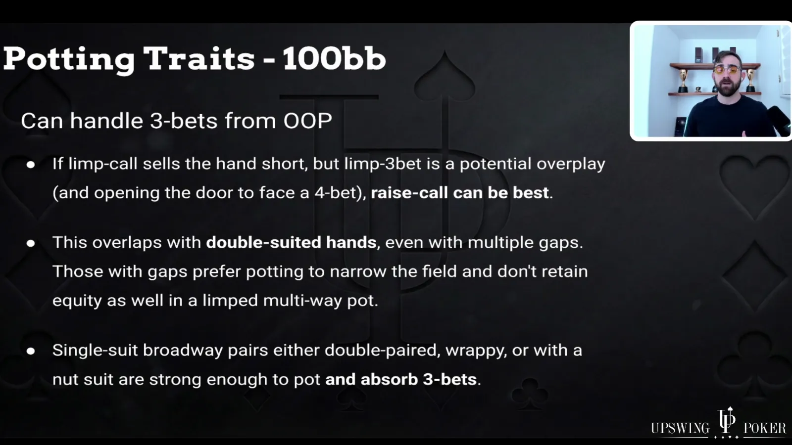 Potting traits for 100 big blind PLO tournament opening ranges